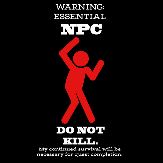 "Essential NPC" Tee Shirt Design (Dungeons & Dragons)