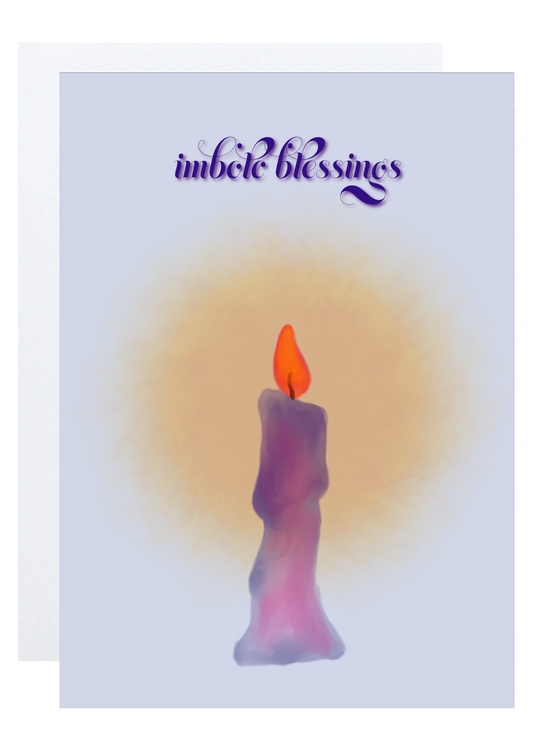 "Imbolc Blessings" Greeting Card (Imbolc)