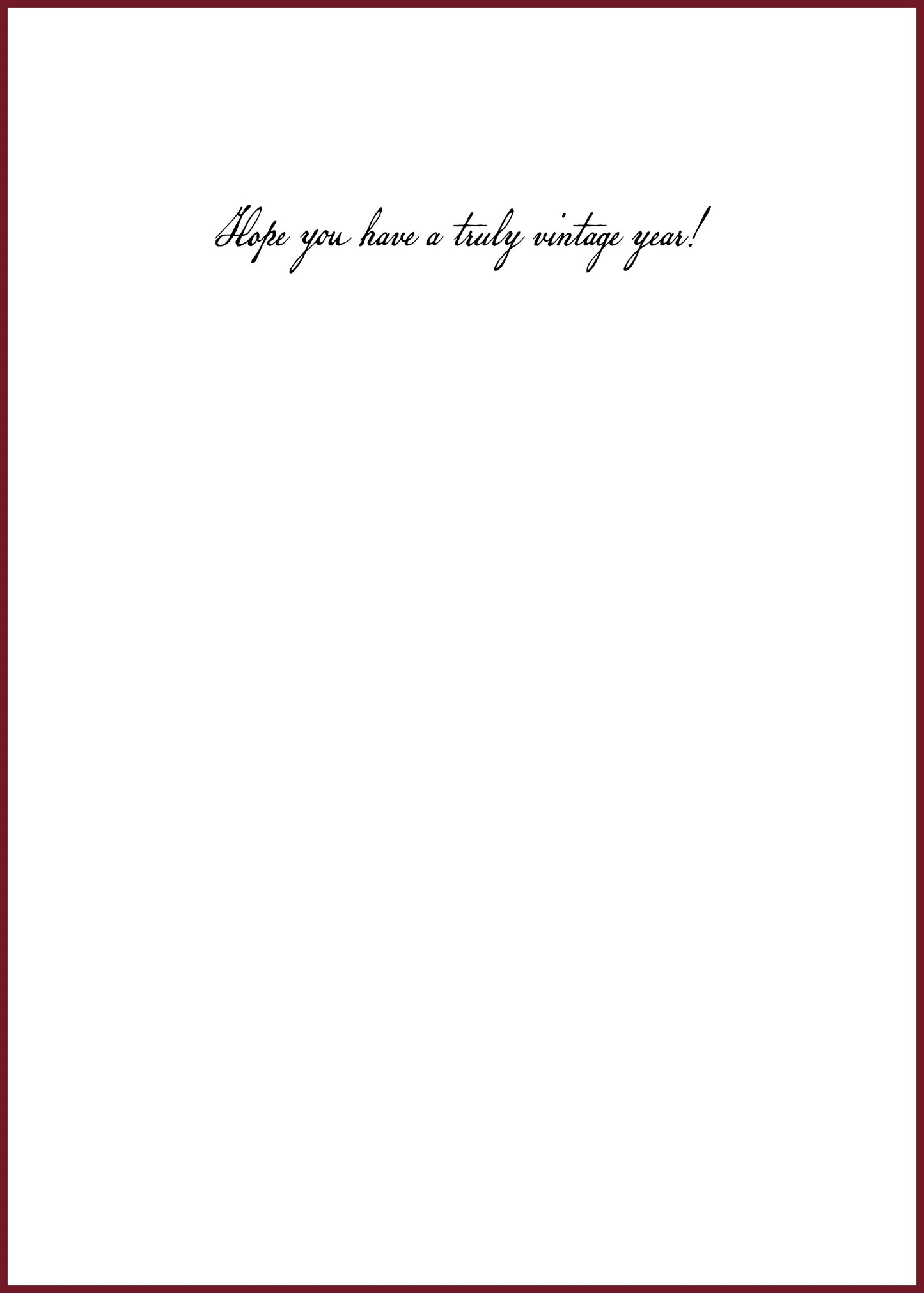 "More Valuable in Wine Years" Greeting Card (Birthday)