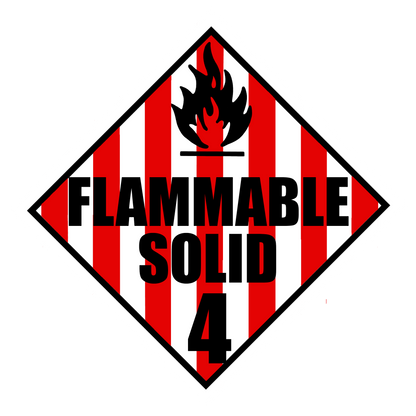 "Flammable Solid" Tee Shirt Design (Math & Science)